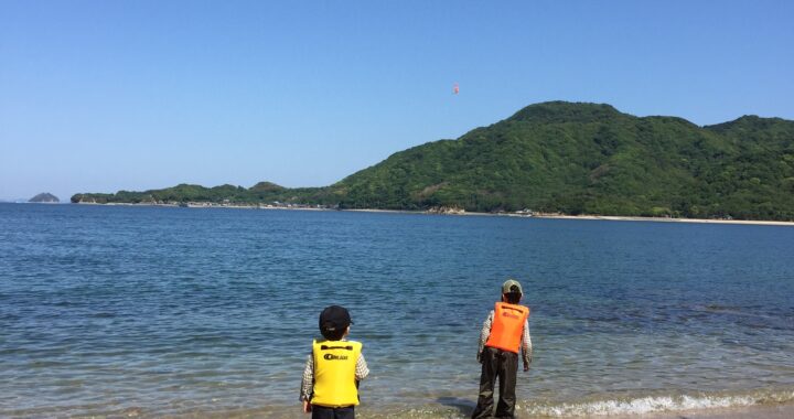 因島　折古の浜で『暁』鑑賞　魚釣りと磯遊び　島暮らしレポ